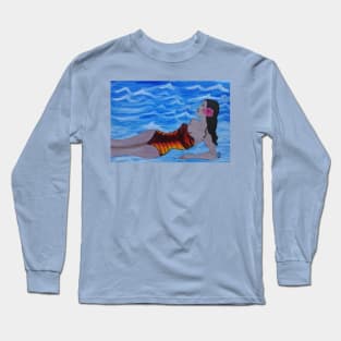 Lady in the Surf Long Sleeve T-Shirt